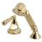 Kingston Brass KSK4302HLTR Transfer Valve Set For Roman Tub Filler, Polished Brass KSK4302HLTR - alternate 1